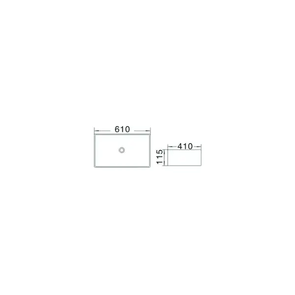 Умывальник (раковина) MEXEN CATIA 61 WHITE (MEX-21316100)