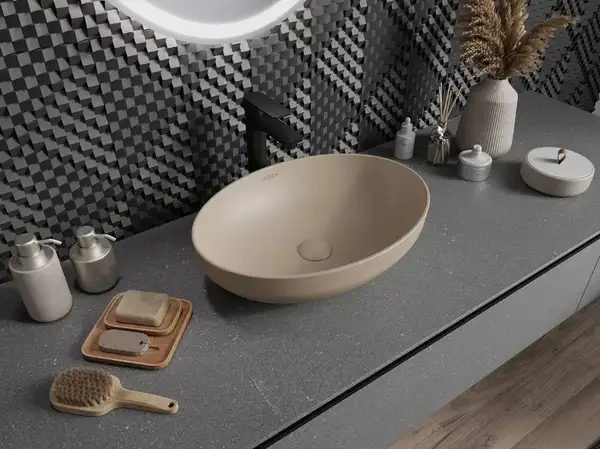 Умывальник (раковина) MEXEN CORNELIA CAPPUCCINO MAT накладной (MEX-21885064)