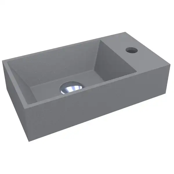 MIRAGGIO Умывальник COPPER 400 GRAY MIRASTONE (0000802)