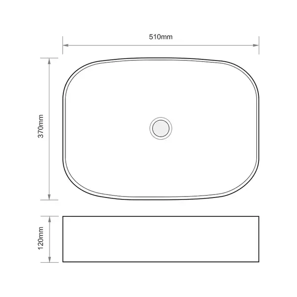 MIXXUS PREMIUM BEVEL-0103 Раковина накладна, чорна (MP6520)
