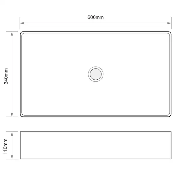 Mixxus Premium QUADRO-0107 Раковина, черная (MP6521)