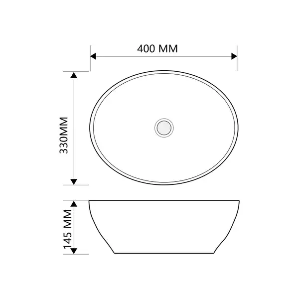 MIXXUS PREMIUM ELLIPSE-0108 Раковина накладна, мармур (MP6526)