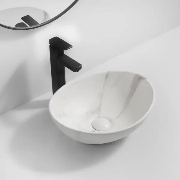MIXXUS PREMIUM ELLIPSE-0108 Раковина накладна, мармур (MP6526)
