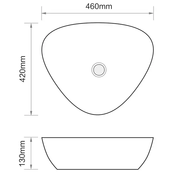 MIXXUS PREMIUM WAVE-0104 Раковина накладна, під мармур (MP6534)
