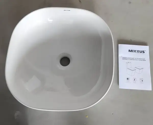 MIXXUS PREMIUM DIVERSE-0105 Раковина накладна, біла (MP6535)
