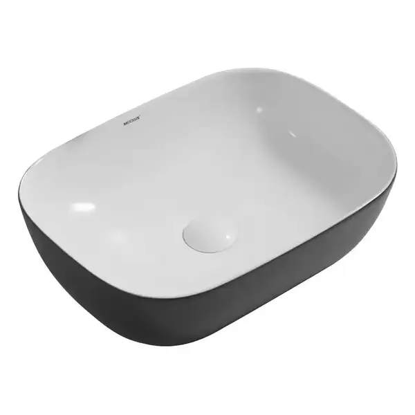Mixxus Premium DIVERSE-0112 Раковина накладна, біло-чорна (MP6542)