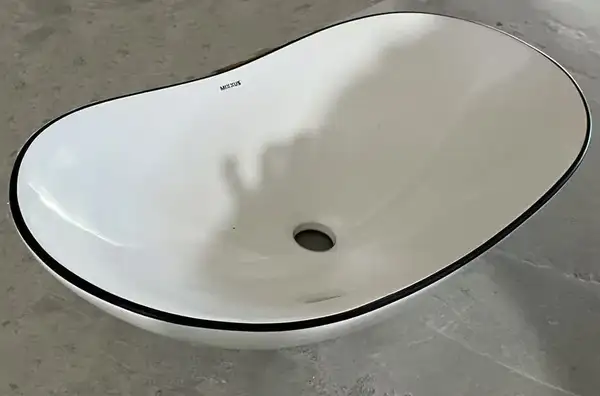 MIXXUS PREMIUM WAVE-0105 EDGE, раковина накладна, чорна (MP6556)
