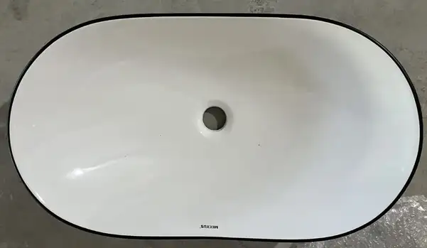 MIXXUS PREMIUM WAVE-0105 EDGE, раковина накладна, чорна (MP6556)