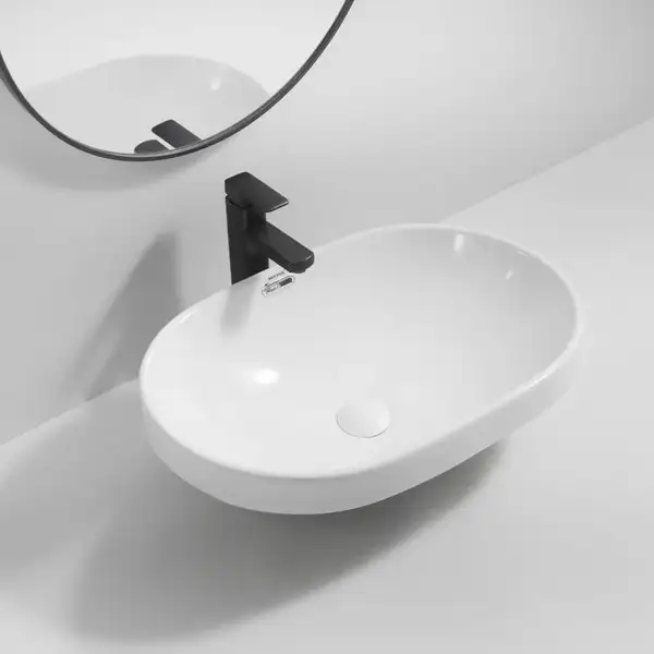 MIXXUS PREMIUM ELLIPSE-1601 Раковина врізна, біла (MP6569)