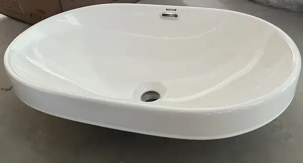 MIXXUS PREMIUM ELLIPSE-1601 Раковина врізна, біла (MP6569)