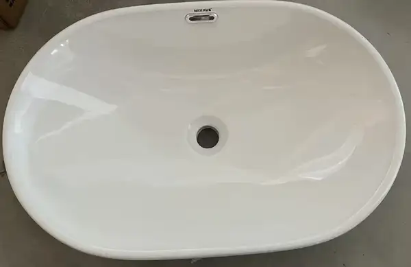 MIXXUS PREMIUM ELLIPSE-1601 Раковина врізна, біла (MP6569)