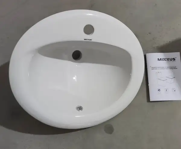 Mixxus Premium TOPPER-1602 Раковина врізна, біла (MP6572)