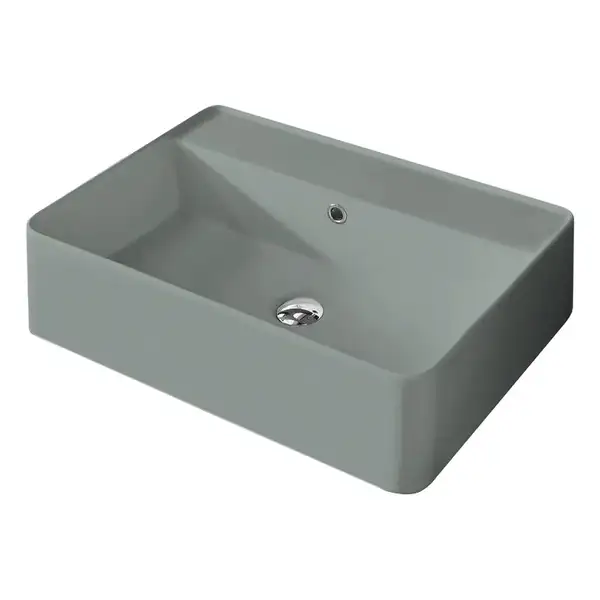 Nic-Design Умивальник на стільницю із переливом Nic Design Semplice 60х45х16 см, Cemento матовий N/F (001384047 NF) Nic-Design Умивальник на стільницю із переливом Nic Design Semplice 60х45х16 см, Cemento матовий N/F (001384047 NF)