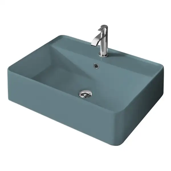 Nic-Design Умивальник на стільницю Nic Design Semplice 60х45х16 см з отвором під змішувач, Polvere матовий C/F (001384057 CF) Nic-Design Умивальник на стільницю Nic Design Semplice 60х45х16 см з отвором під змішувач, Polvere матовий C/F (001384057 CF)