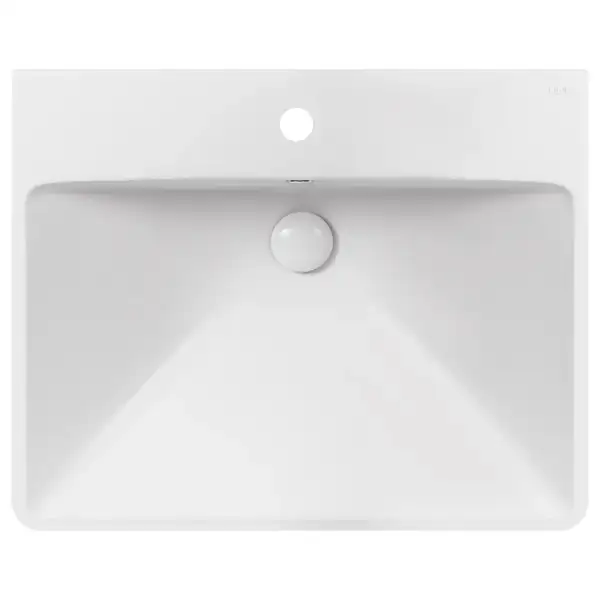 Раковина Qtap Albatross D 600х500х210 White с донным клапаном QT01115060DW