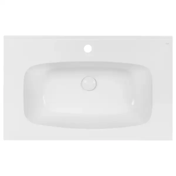 Раковина Qtap Albatross 5H 800х500х210 White с донным клапаном QT01115080HW
