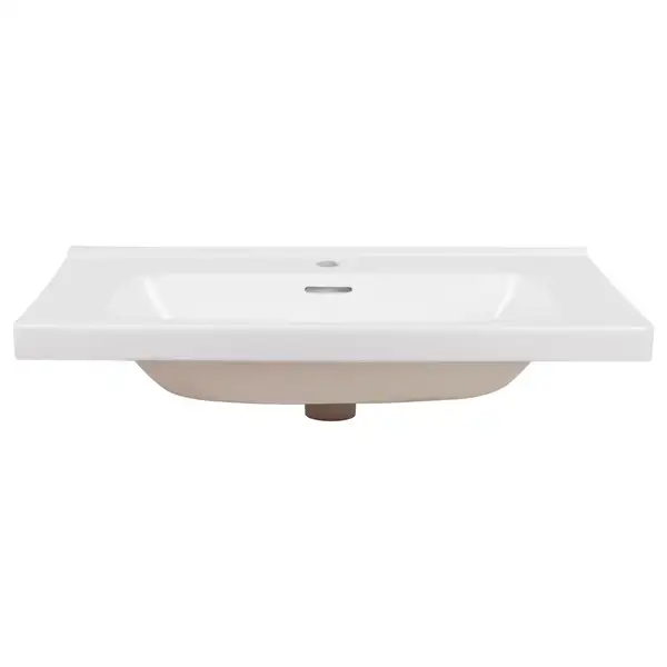 Раковина Qtap Albatross 5H 800х500х210 White с донным клапаном QT01115080HW