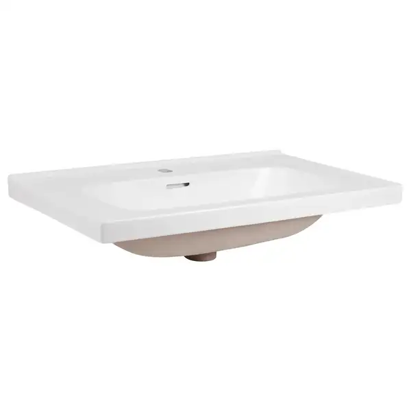 Раковина Qtap Albatross 5H 800х500х210 White с донным клапаном QT01115080HW