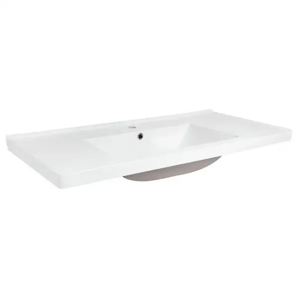 Раковина Qtap Albatross 5C 1000х480х210 White с донным клапаном QT01115100CW