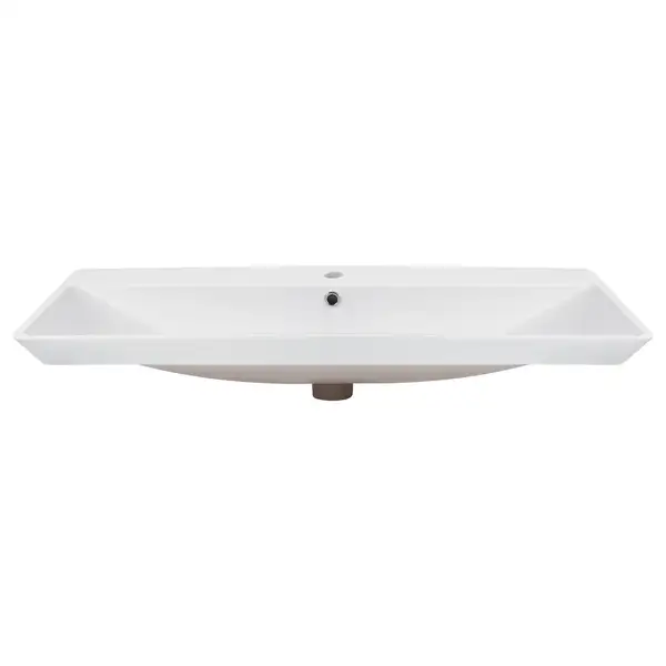 Раковина Qtap Albatross D 1000х500х210 White с донным клапаном QT01115100DW
