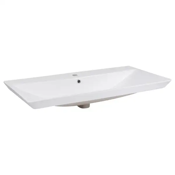 Раковина Qtap Albatross D 1000х500х210 White с донным клапаном QT01115100DW