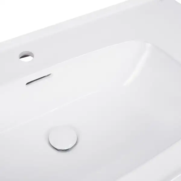 Раковина Qtap Albatross 5H 1000х500х210 White с донным клапаном QT01115100HW