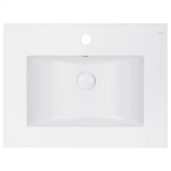 Раковина Qtap Albatross E 600х460х180 White с донным клапаном QT01119060EW
