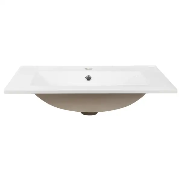 Раковина Qtap Albatross E 600х460х180 White с донным клапаном QT01119060EW
