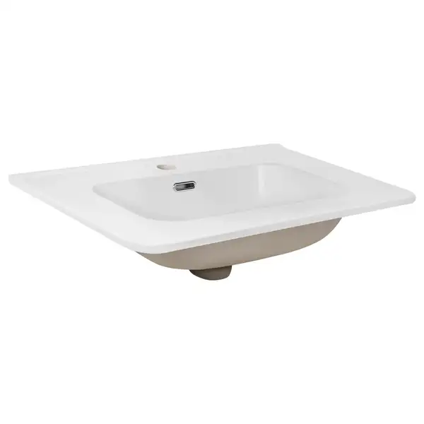 Раковина Qtap Albatross 9H 600х460х180 White с донным клапаном QT01119060HW