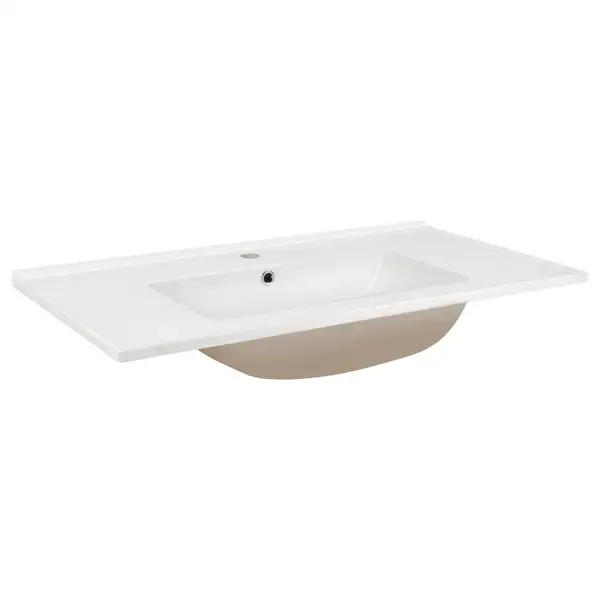 Раковина Qtap Albatross E49 900х490х200 White с донным клапаном QT01119090E49W