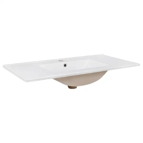 Раковина Qtap Albatross E 900х460х180 White с донным клапаном QT01119090EW