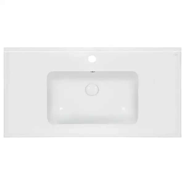 Раковина Qtap Albatross E49 1000х490х200 White с донным клапаном QT01119100E49W