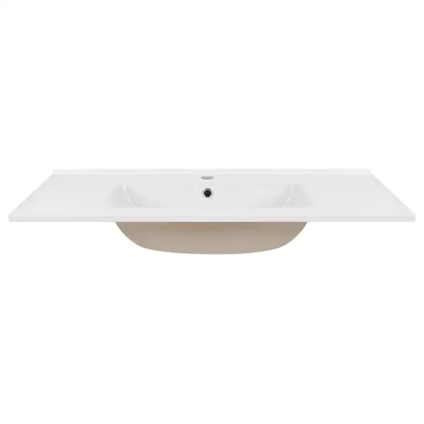 Раковина Qtap Albatross E49 1000х490х200 White с донным клапаном QT01119100E49W