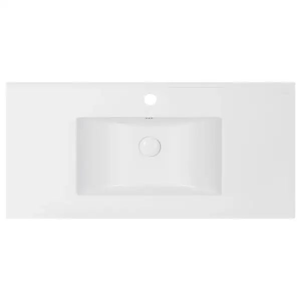 Раковина Qtap Albatross E 1000х460х180 White с донным клапаном QT01119100EW
