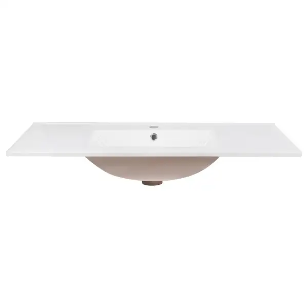 Раковина Qtap Albatross E 1000х460х180 White с донным клапаном QT01119100EW
