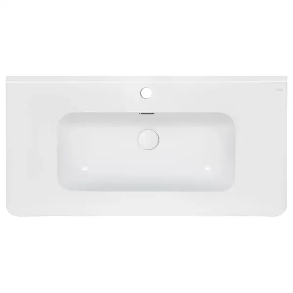 Раковина Qtap Albatross 9H 1000х460х180 White с донным клапаном QT01119100HW