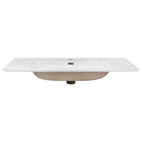 Раковина Qtap Albatross 9H 1000х460х180 White с донным клапаном QT01119100HW