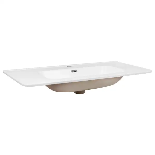 Раковина Qtap Albatross 9H 1000х460х180 White с донным клапаном QT01119100HW