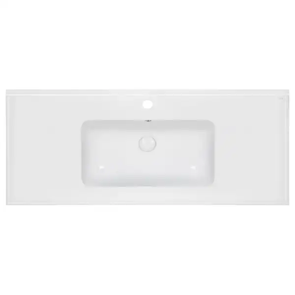 Раковина Qtap Albatross E49 1200х490х200 White с донным клапаном QT01119120E49W