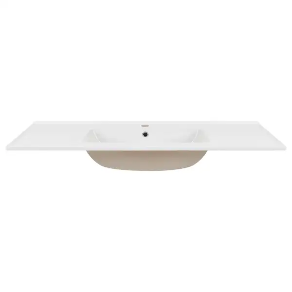 Раковина Qtap Albatross E49 1200х490х200 White с донным клапаном QT01119120E49W
