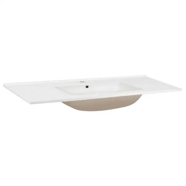 Раковина Qtap Albatross E49 1200х490х200 White с донным клапаном QT01119120E49W