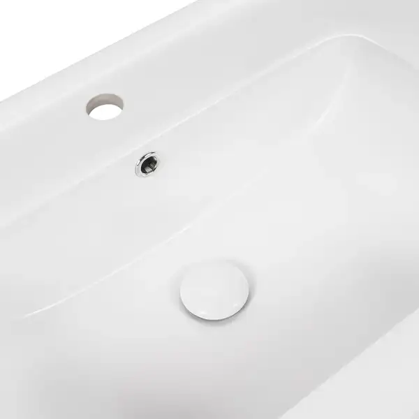 Раковина Qtap Albatross E49 1200х490х200 White с донным клапаном QT01119120E49W