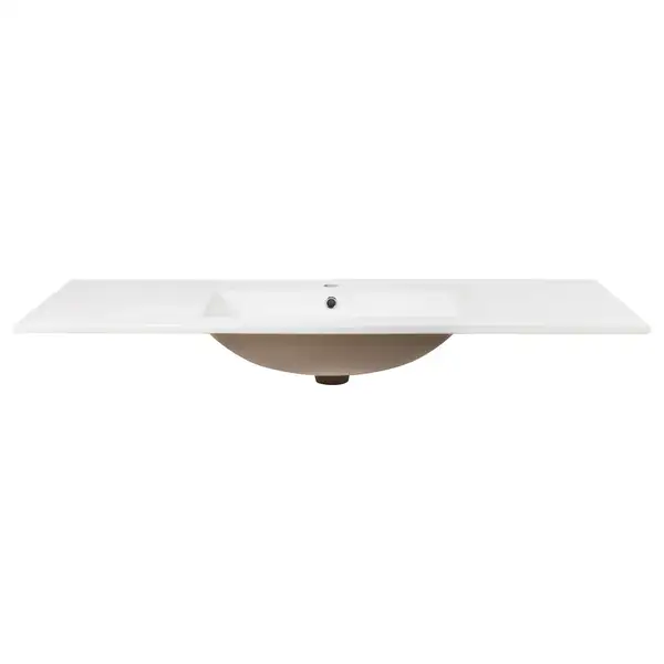 Раковина Qtap Albatross E 1200х460х180 White с донным клапаном QT01119120EW