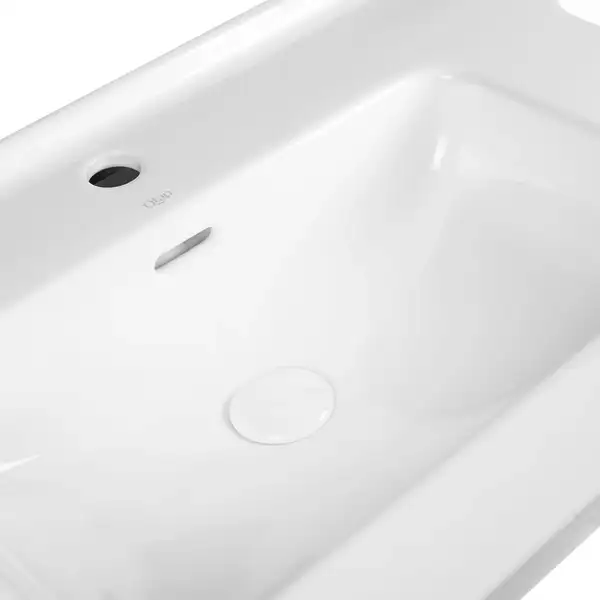 Раковина Qtap Albatross 1210х467х195 White с донным клапаном QT0111FL8167GW