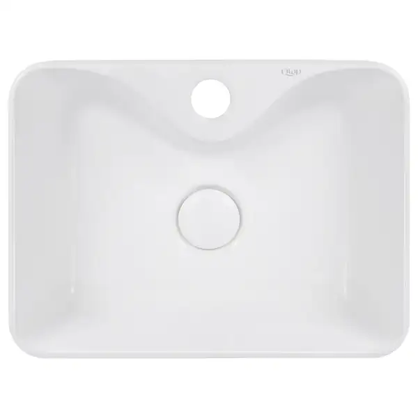 Раковина-чаша Qtap Crow 400х300х140 White с донным клапаном QT05117040JW