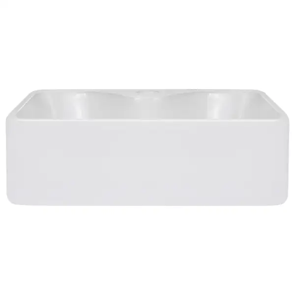 Раковина-чаша Qtap Crow 400х300х140 White с донным клапаном QT05117040JW