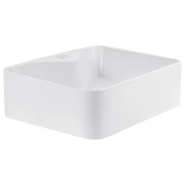 Раковина-чаша Qtap Crow 400х300х140 White с донным клапаном QT05117040JW