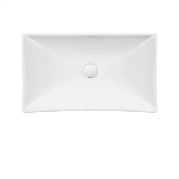 Раковина-чаша Qtap Crow 655х380х140 White с донным клапаном QT05117065HW