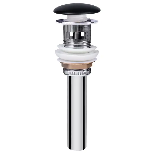 Раковина подвесная моноблок Qtap Crow 600х430х385 Matt black с донным клапаном QT0511G835MB