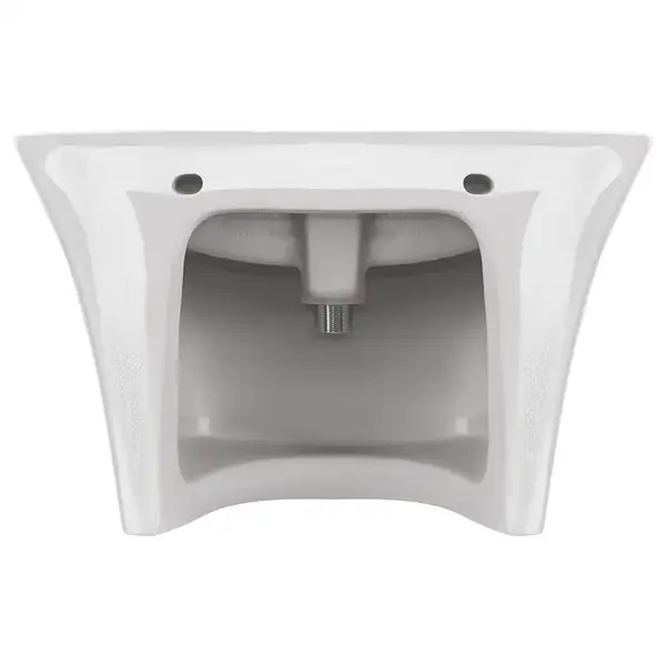 Раковина подвесная моноблок Qtap Crow 600х430х385 White с донным клапаном QT0511G835W